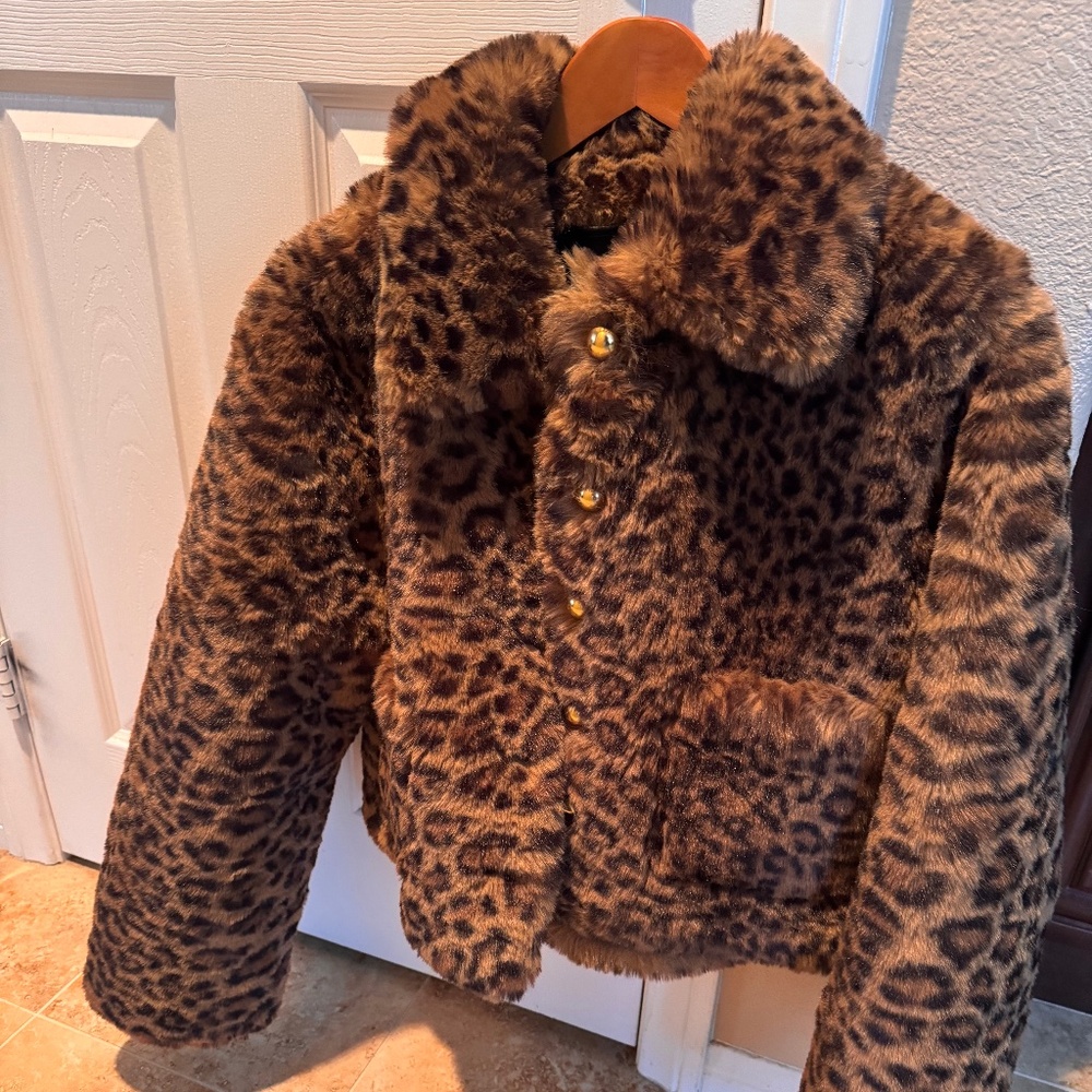 Maeve faux fur coat